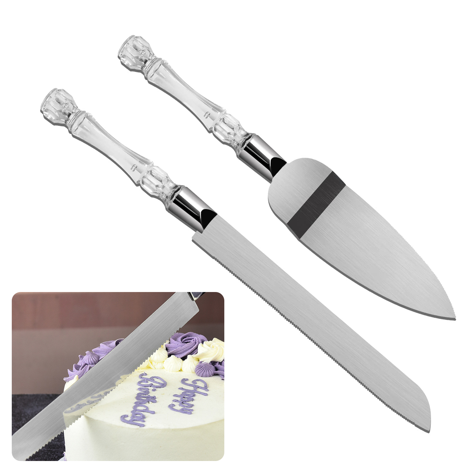Offset Spatula Set - Conjunto de faca e servidor de
