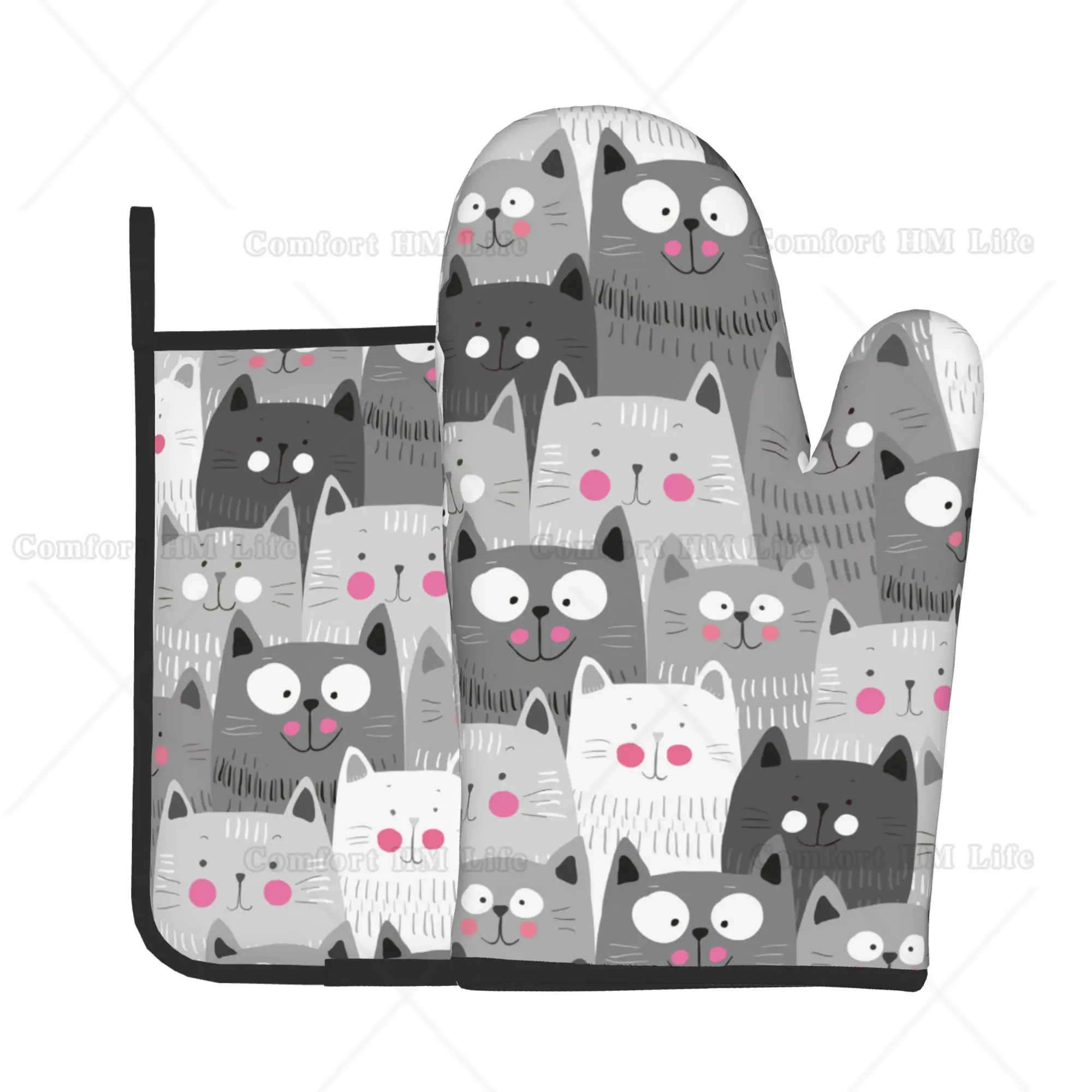 Kitchen Baking Counter - Gatos fofos para forno e panelas,