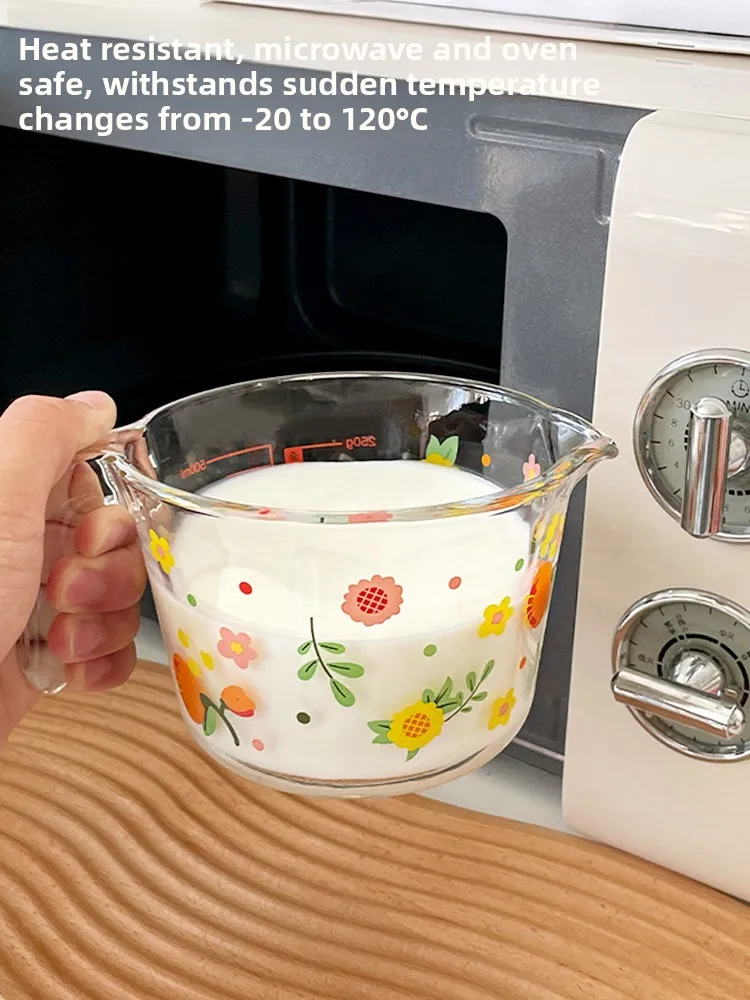 Kitchen Baking Scale - Copo Medidor de Vidro Resistente ao