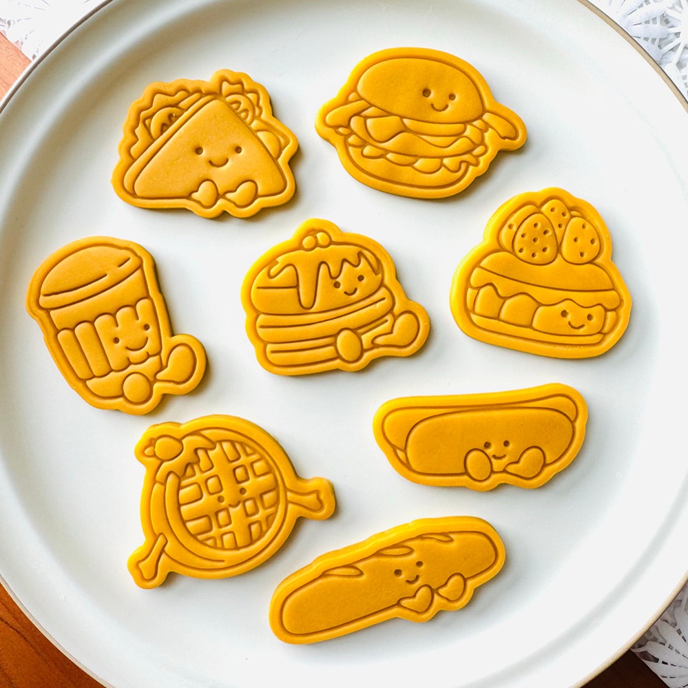 Kitchen Baking Cookies - Cortadores de Biscoito e Molde de