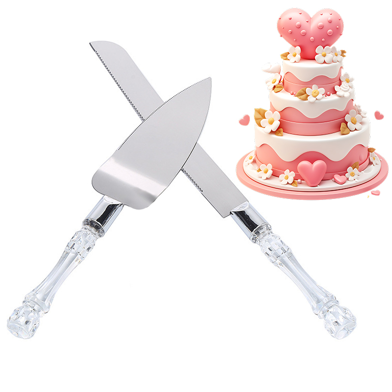 Offset Spatula Set - Aço inoxidável Cake Shovel Set, Cake