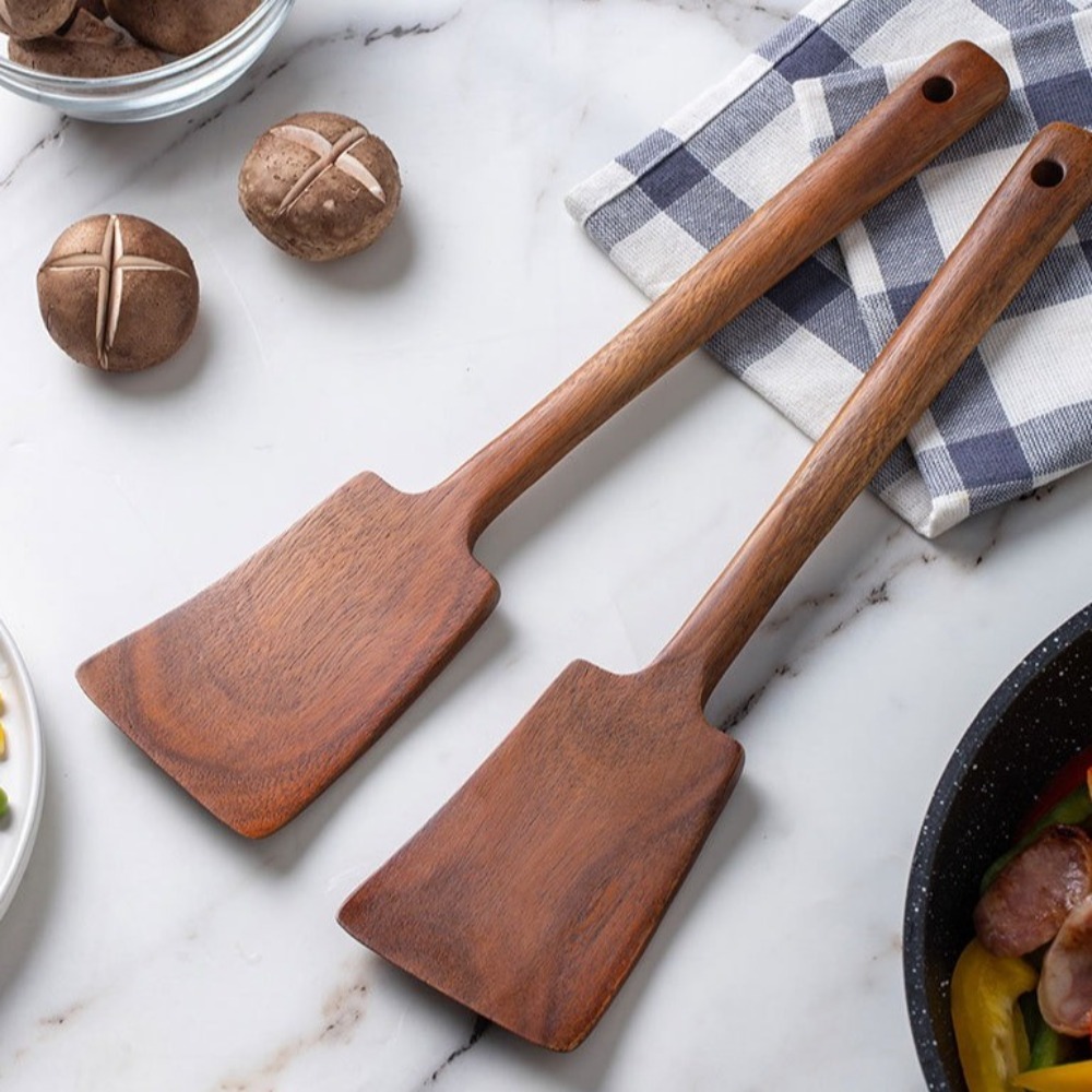 Offset Spatula Set - Espátula de cozinha de madeira sólida