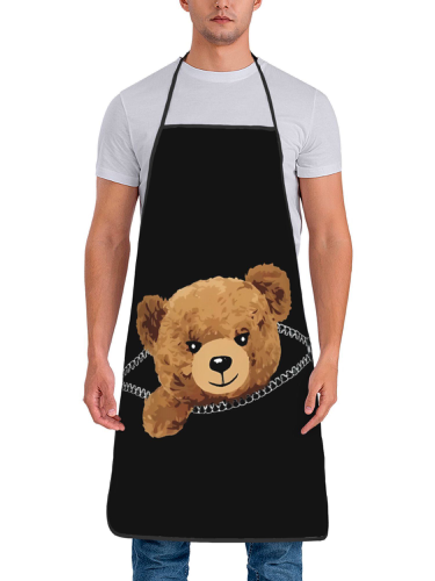 Avental com zíper de urso, cab - Kitchen Baking Background avaliação e preço