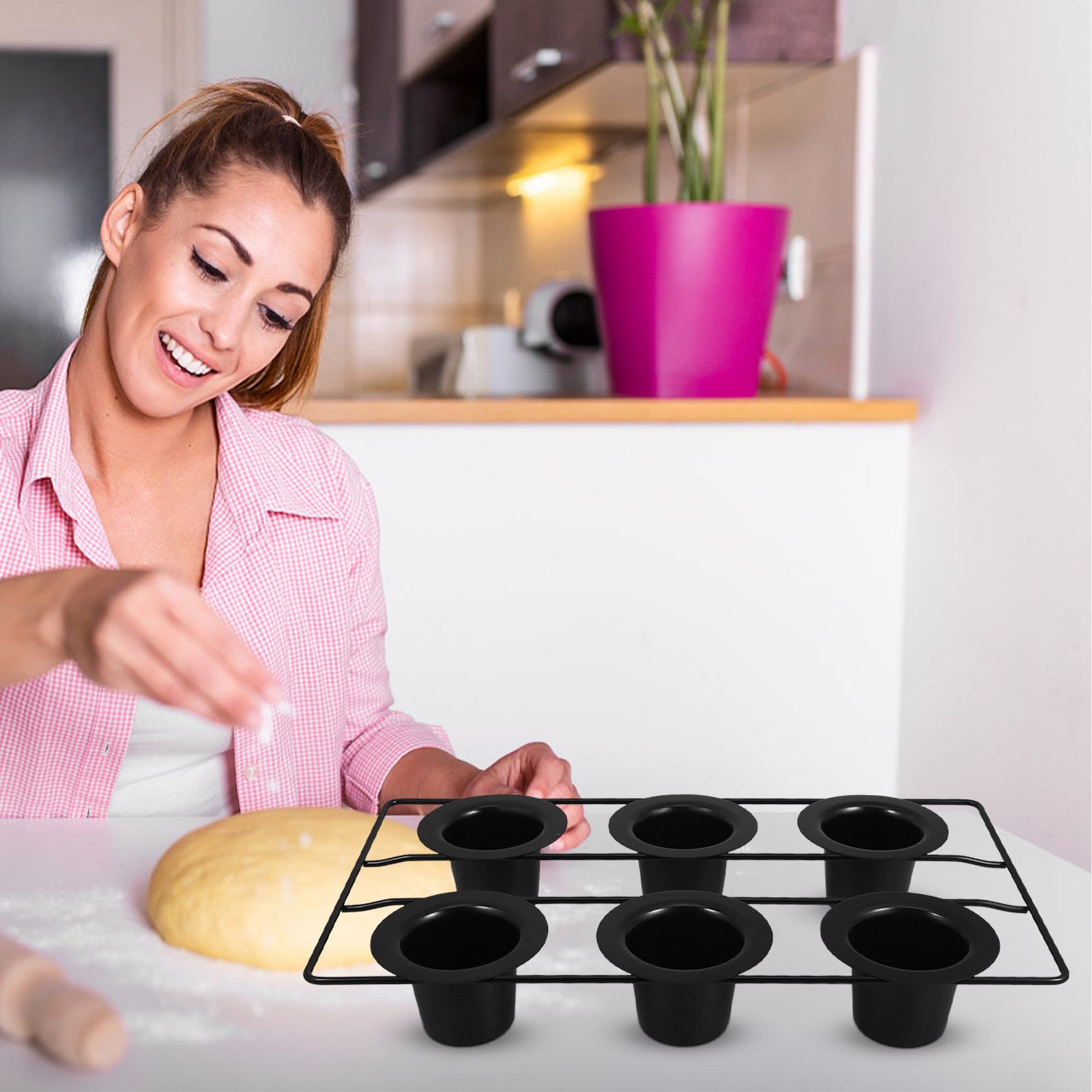 Forma Antiaderente de Aço Carb - Muffin Tin Nonstick avaliação e preço