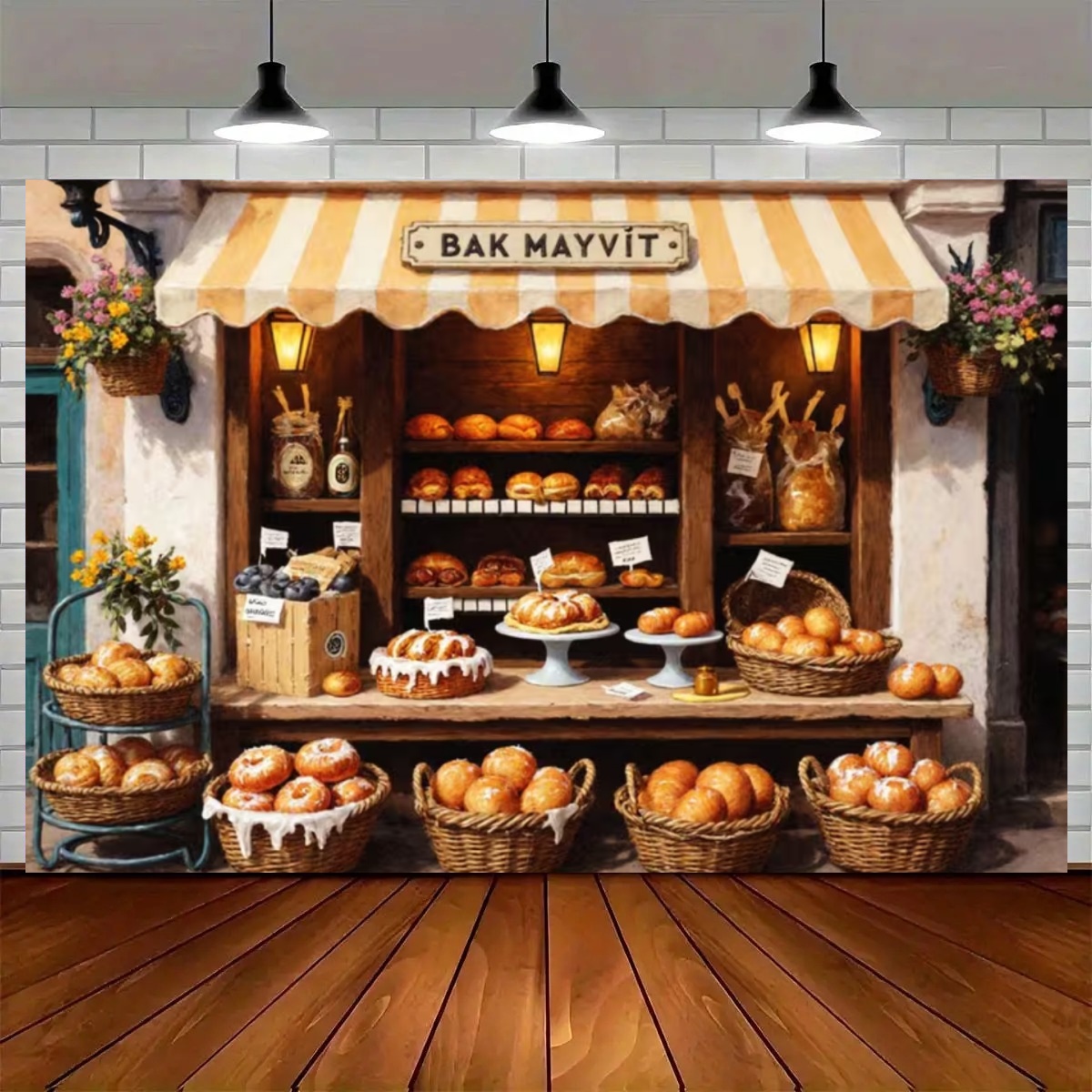 Cenário de Cozinha de Rua para - Kitchen Baking Background avaliação e preço