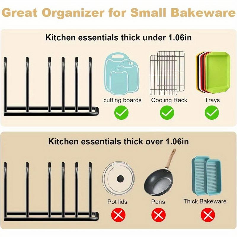 1 Peça Organizador de Tábuas d - Kitchen Cabinet Baking Sheet Organizer avaliação e preço