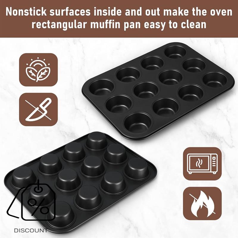 ABJO-3 pacote antiaderente muf - Muffin Tin Nonstick avaliação e preço