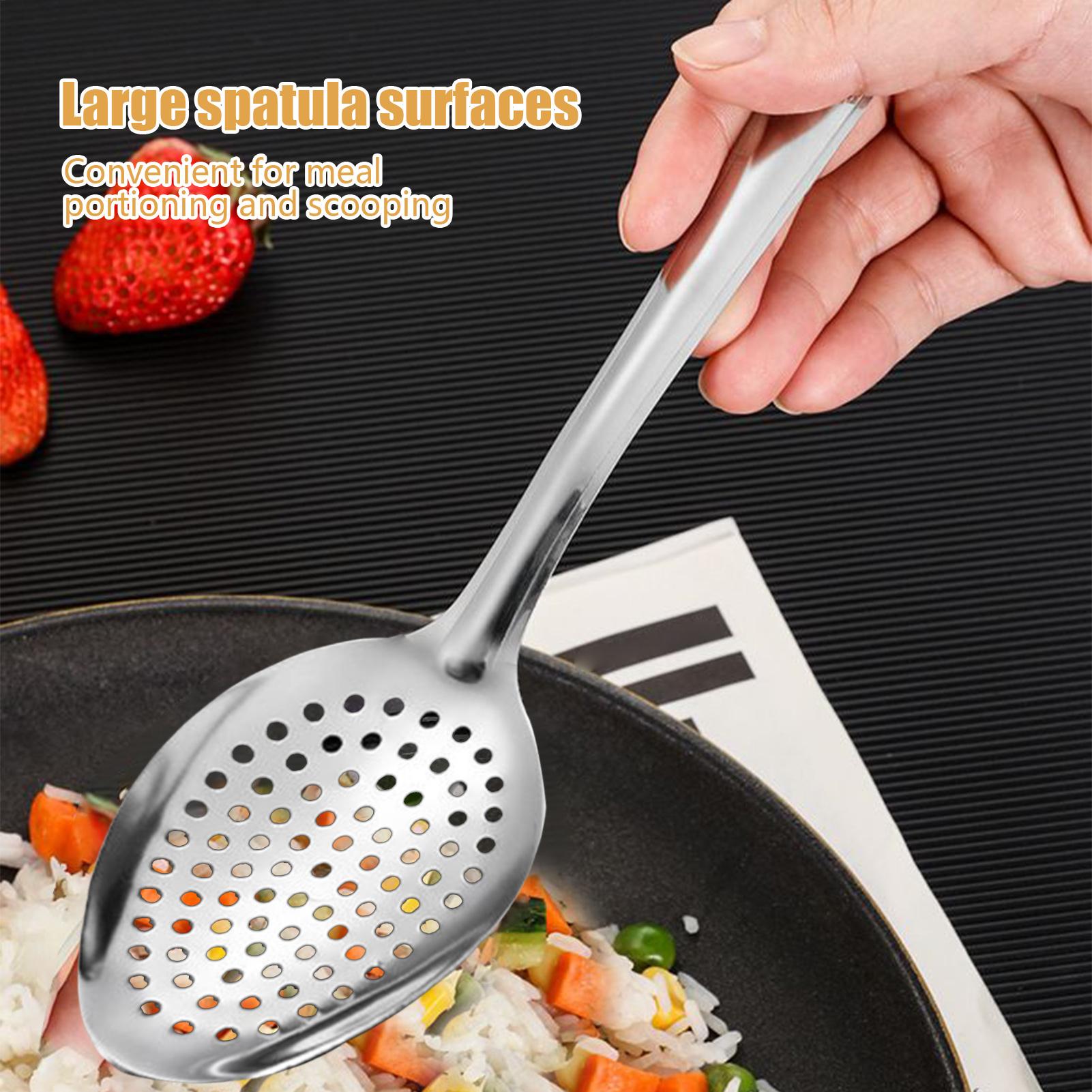 Colher com fenda de aço inoxid - Offset Spatula Set avaliação e preço