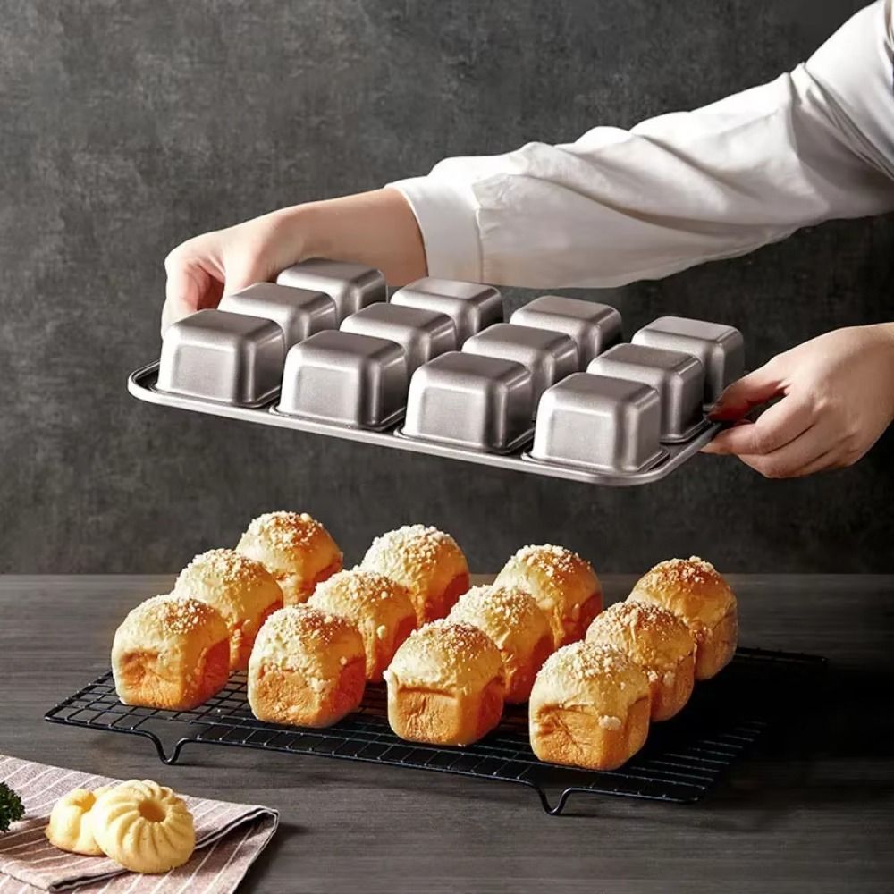 Forma de Muffin Quadrada com 1 - Muffin Tin Nonstick avaliação e preço