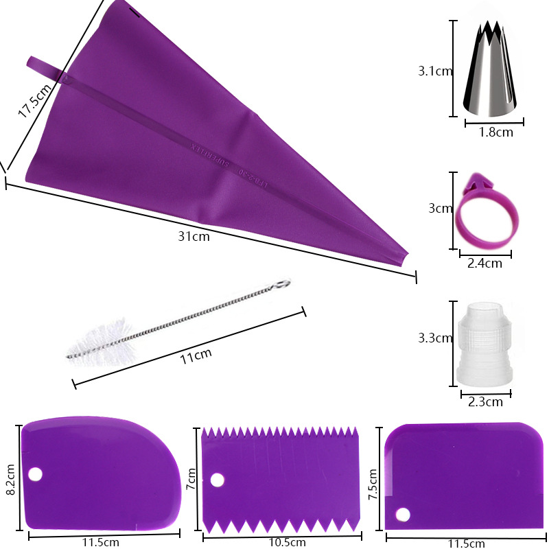 Conjunto de bicos de confeitar - Kitchen Baking Kit avaliação e preço
