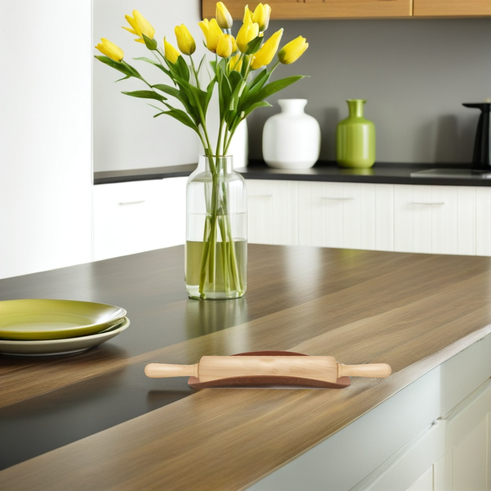 Suporte para Rolo de Massa em  - Kitchen Baking Counter avaliação e preço