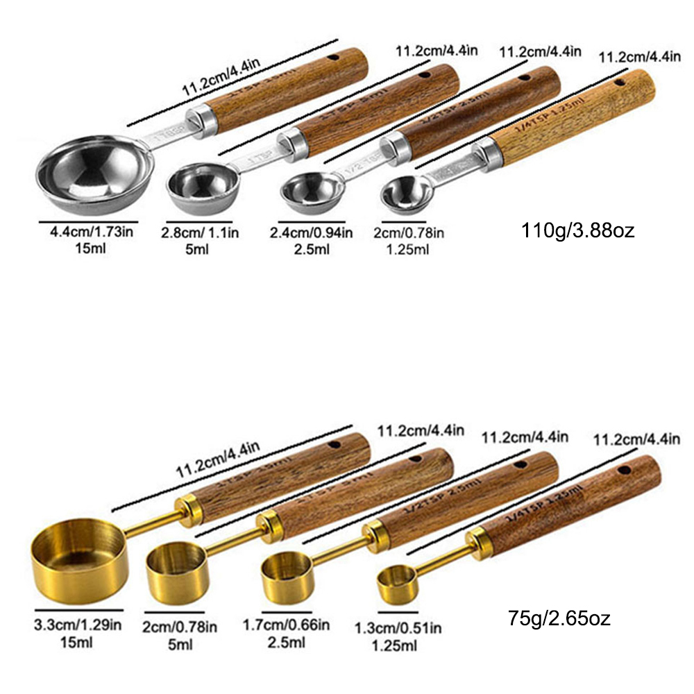 Conjunto de 4 Colheres Medidor - Kitchen Baking Scale avaliação e preço