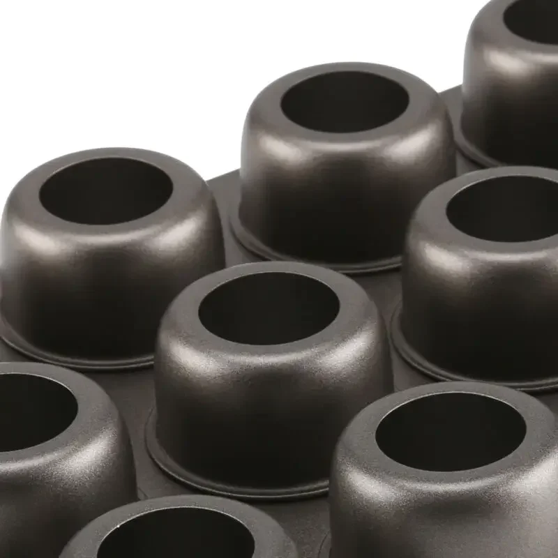 12 mini cozimento queijo bolo  - Muffin Tin Nonstick avaliação e preço