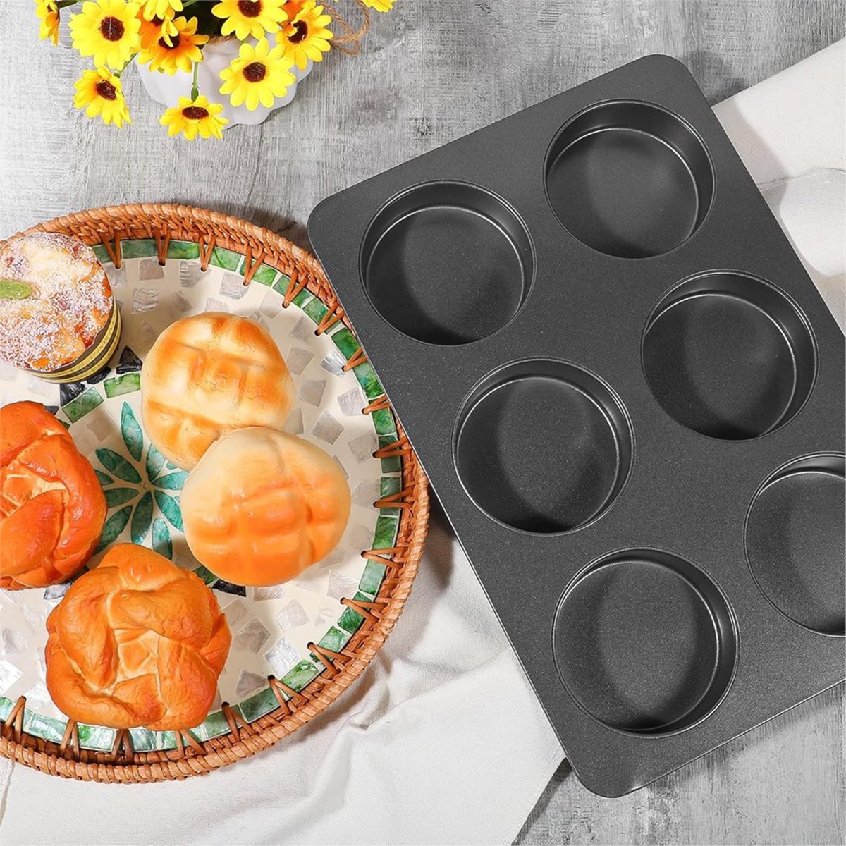 Forma Antiaderente A67T NOVA p - Muffin Tin Nonstick avaliação e preço