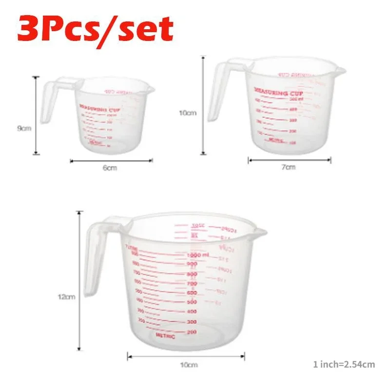 3 pçs kits de cozimento copos  - Kitchen Baking Kit avaliação e preço
