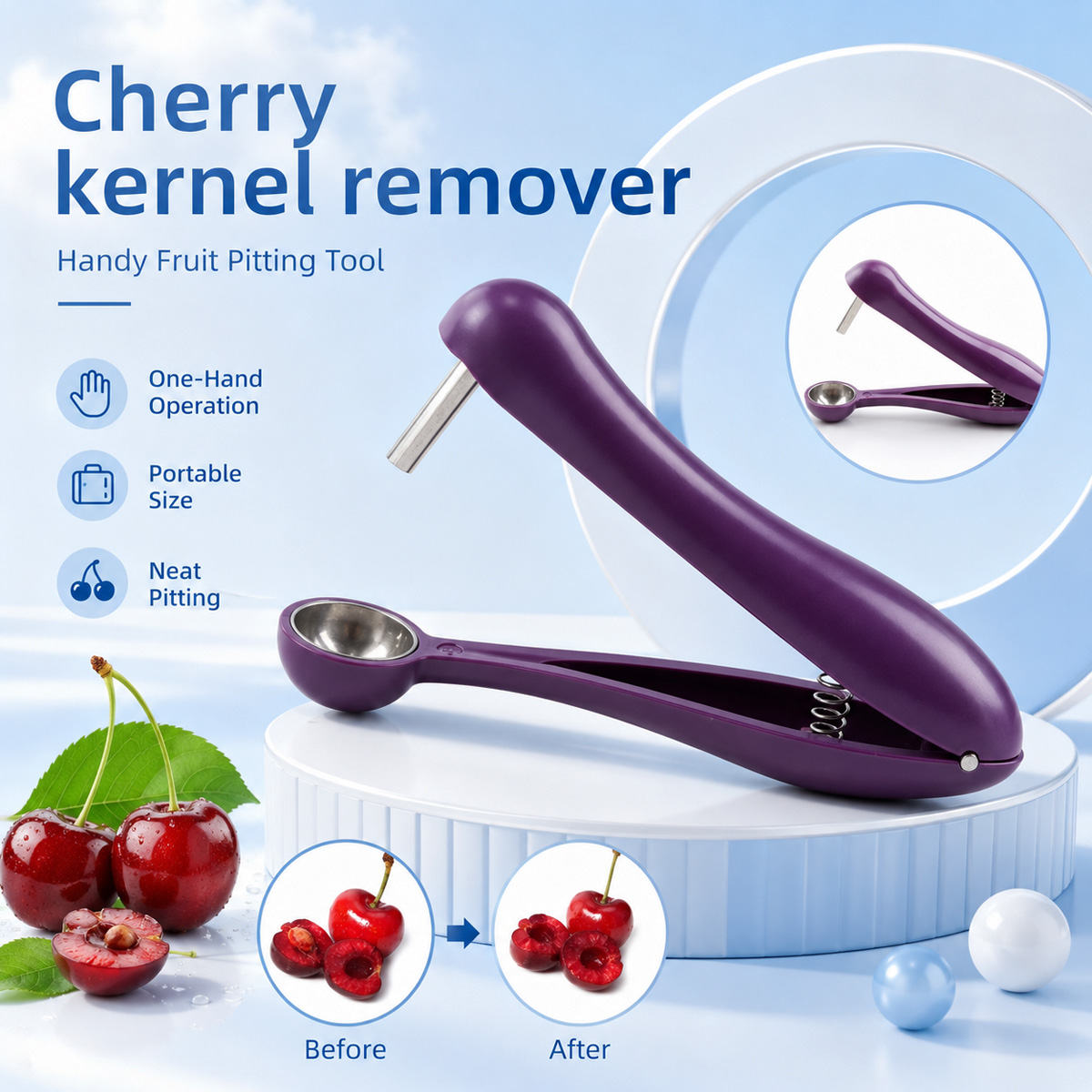 Removedor de Caroços de Cereja - Kitchen Tools In Baking avaliação e preço