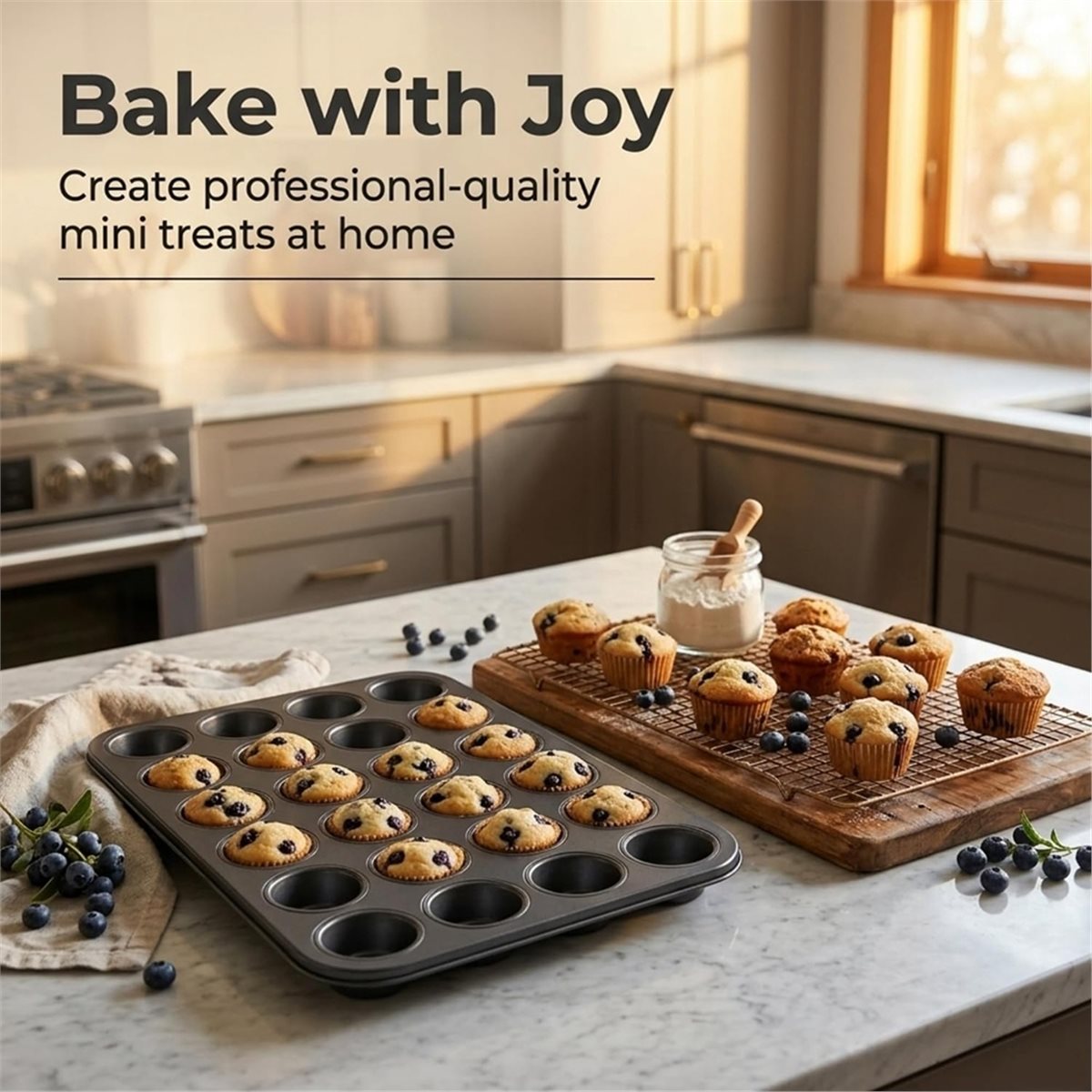 Forma de Muffin Mini com Formi - Muffin Tin Nonstick avaliação e preço