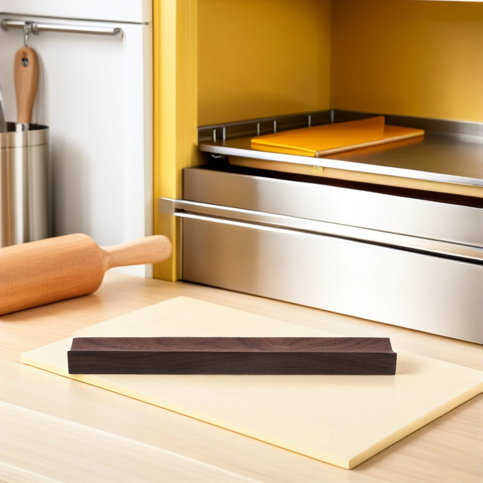 Suporte de Madeira para Rolo d - Kitchen Baking Counter avaliação e preço