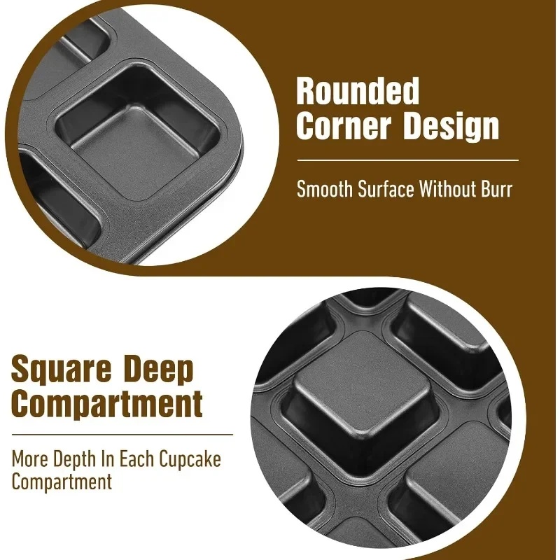 Forma de Assar com 12 Cavidade - Muffin Tin Nonstick avaliação e preço