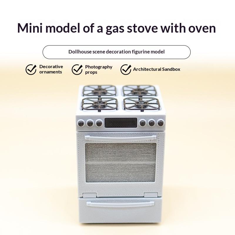 Fogão a Gás Miniatura 1/12 com - Kitchen Baking Table avaliação e preço