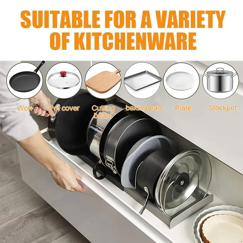 Rack de armazenamento de aço i - Kitchen Baking Pan Organizer avaliação e preço