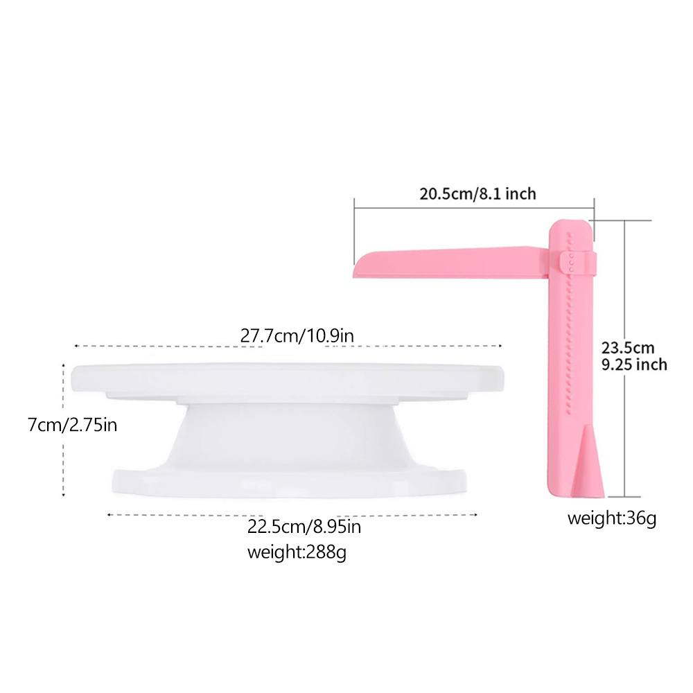 Mesa giratória de bolo de plás - Kitchen Baking Table avaliação e preço