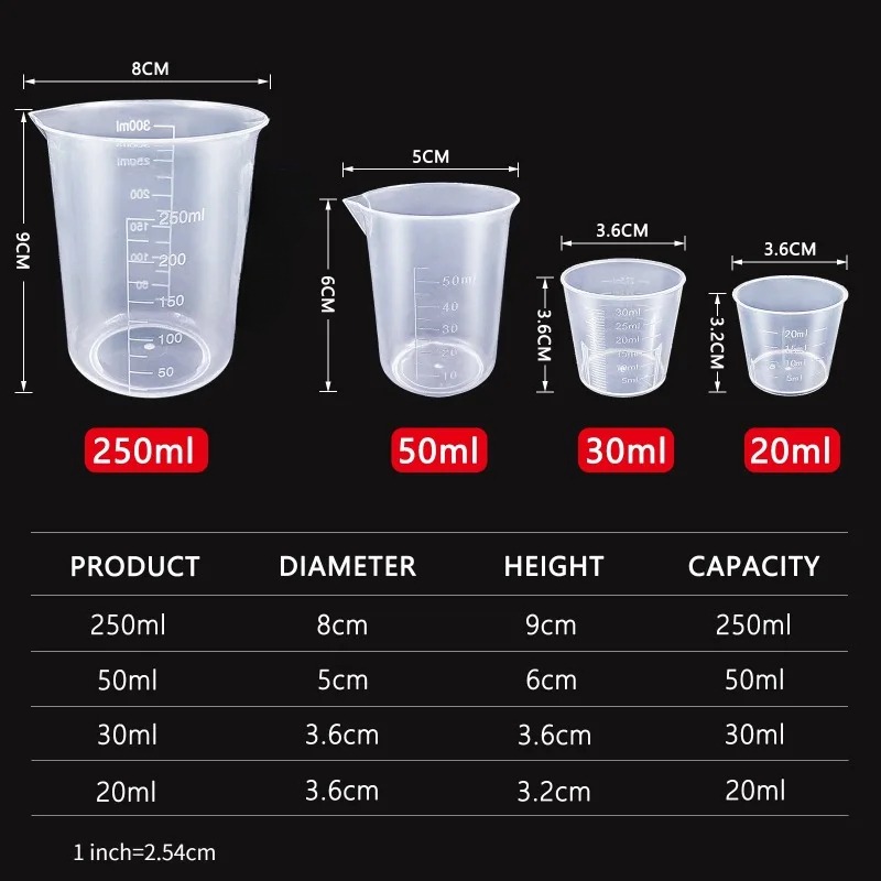 Conjunto de 6 Copos Medidores  - Kitchen Baking Kit avaliação e preço