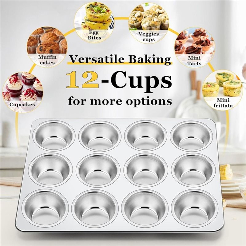 Forma para Muffins ABAE, Assad - Muffin Tin Nonstick avaliação e preço