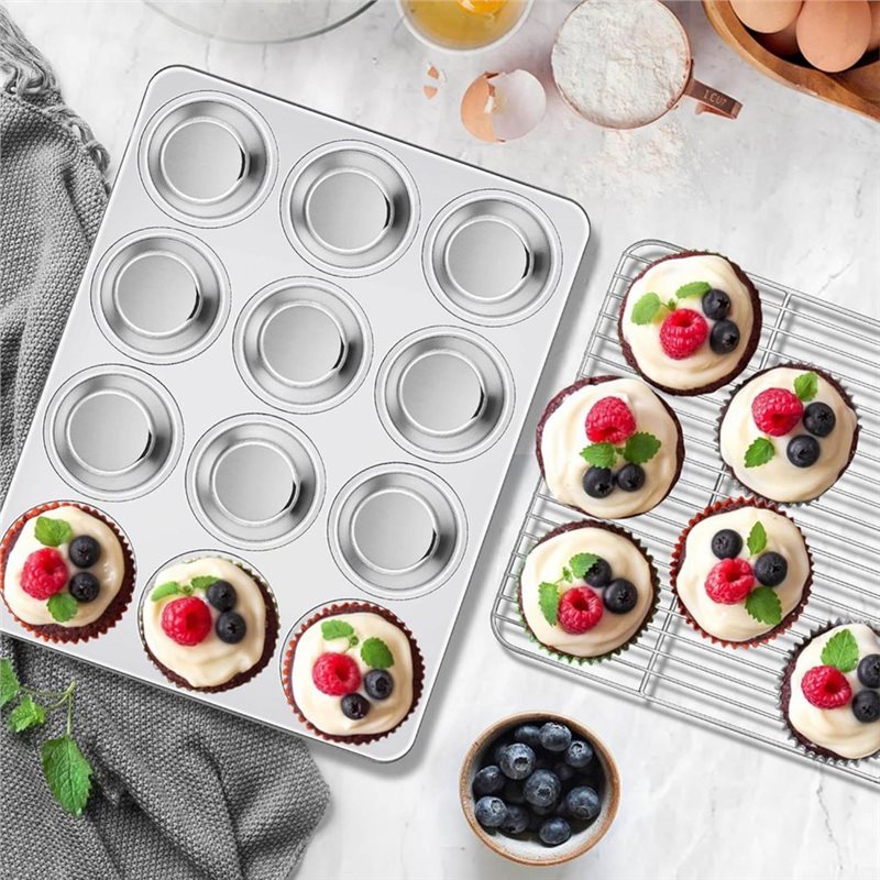 Forma para Muffins ABAE, Assad - Muffin Tin Nonstick avaliação e preço