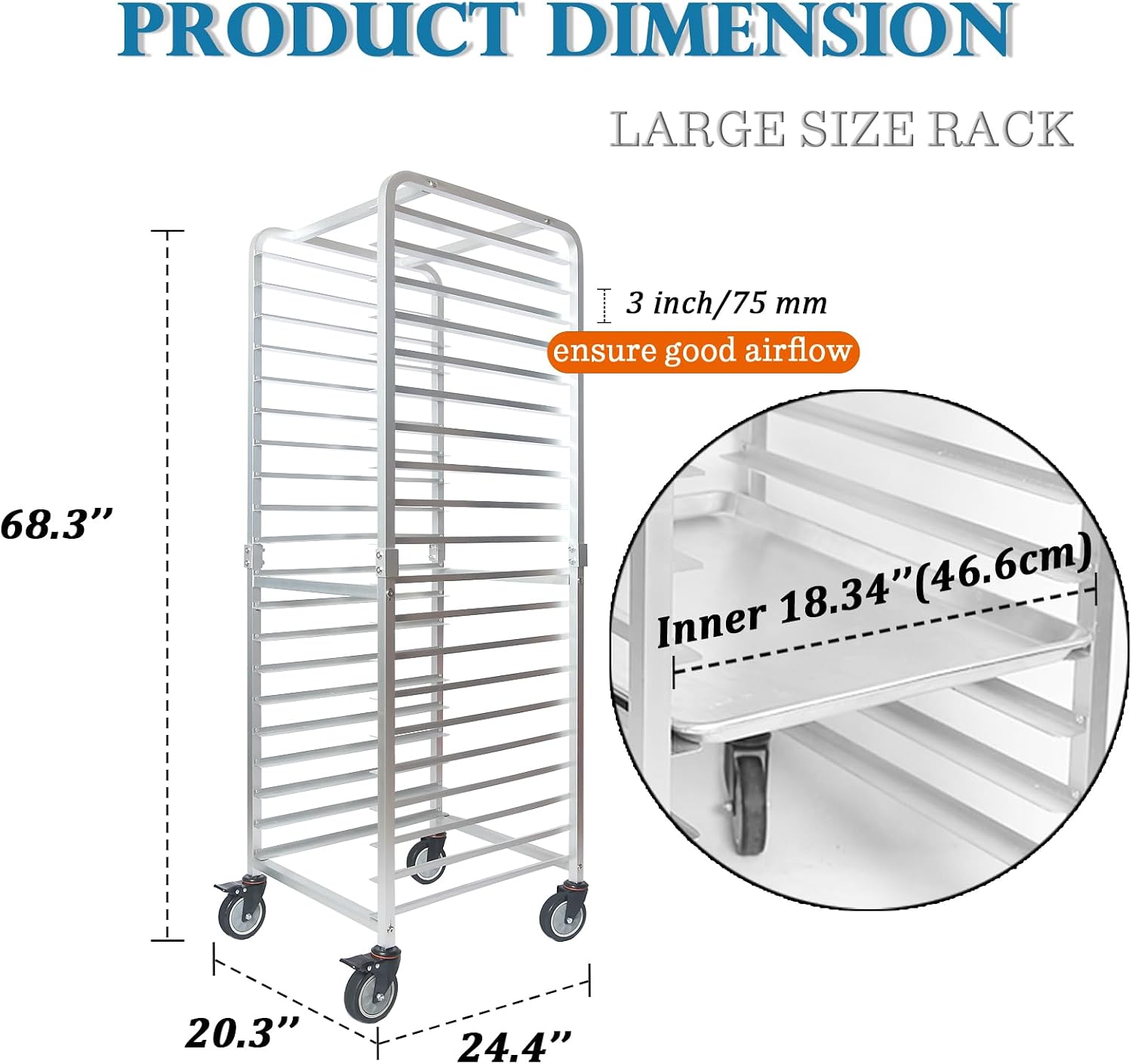 Carrinho de Resfriamento Móvel - Kitchen Baking Pan Organizer avaliação e preço